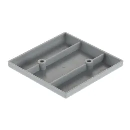 Plastična nogica 10 mm 80x80 / Siva