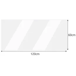 Zaščitna podloga za mizo ali pod stol 1200 x 600 mm / prozorna