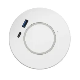 Brezžični polnilnik MULTI 15 W + USB A-C / Bel