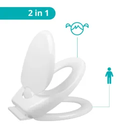 WC-deska z adapterjem za otroke FAMILY / Bela