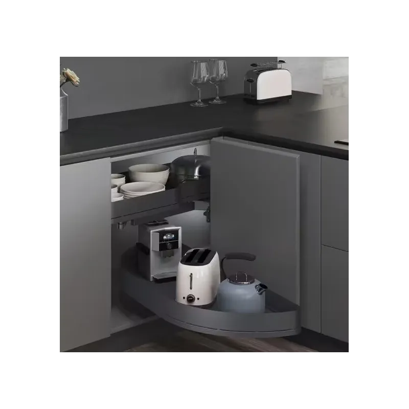 Kotna izvlečna polica THANOS XXL z blaženjem / Antracit