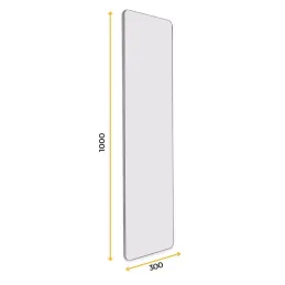 Izvlečno in vrtljivo ogledalo za omaro QUARTZ / Aluminij
