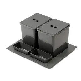 Odpadni koš za predal SEPAROX 600 mm 2 × 16 l / antracit