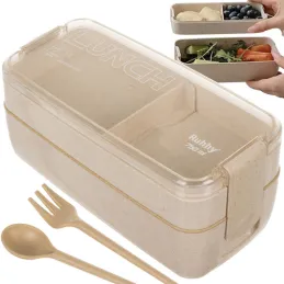 Zajtrkovalna škatla s priborom EAT / Kremna