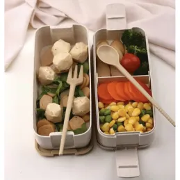 Zajtrkovalna škatla s priborom EAT / Kremna