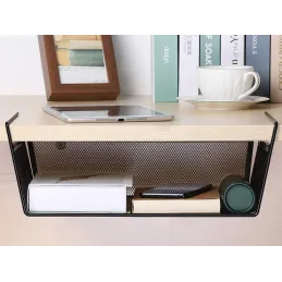 Kovinska košara pod polico PRACTICAL / Črna matirana
