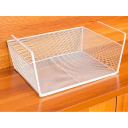 Kovinska košara pod polico PRACTICAL / Mat bela