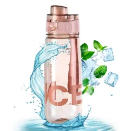 Športna steklenica za vodo GYM 800 ml / Rožnata