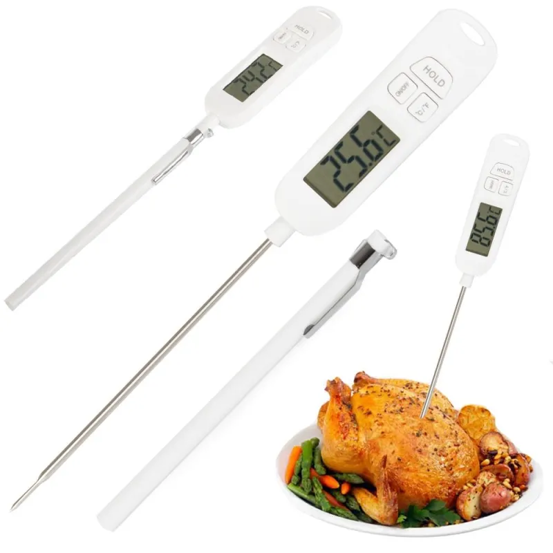 LCD-termometer za živila PROFI CHIEF / Bela