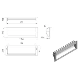 Utorna ročica TRIADA / aluminij
