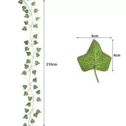 Umetni bršljan GIRLANDA – 50,4 metra / Zelena