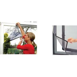 Mreža proti mrčesu z magnetom 2000 x 1000 mm / Črna