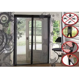 Mreža proti mrčesu z magnetom 2000 x 1000 mm / Črna