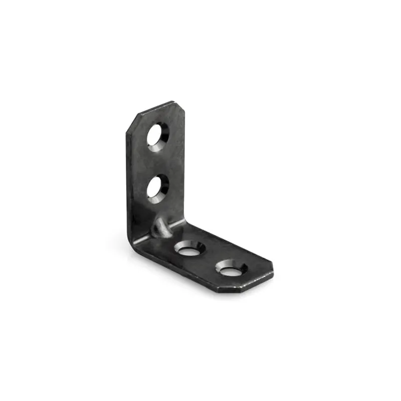 Povezovalni kotnik 30 x 30 mm – 10 kosov / črni cink