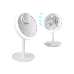 Kozmetično ogledalo z ventilatorjem ICE / Belo