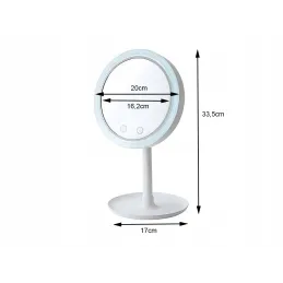 Kozmetično ogledalo z ventilatorjem ICE / Belo