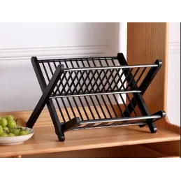 Zložljiv odcejalnik za posodo X-tray / Mat črna