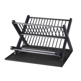 Zložljiv odcejalnik za posodo X-tray / Mat črna
