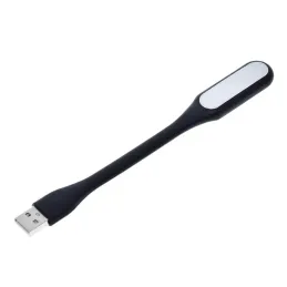 Silikonska upogljiva svetilka USB za prenosnik PAD / Črna