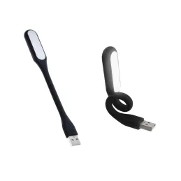 Silikonska upogljiva svetilka USB za prenosnik PAD / Črna