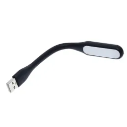 Silikonska upogljiva svetilka USB za prenosnik PAD / Črna