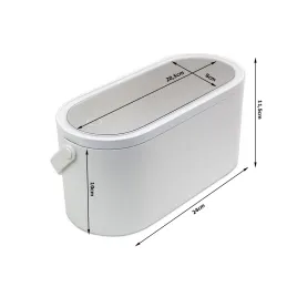 Kozmetični kovček z LED-lučko ATRIA / bel