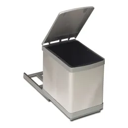Izvlečni koš za odpadke 300 mm – 1 × 16 L / nerjavno jeklo