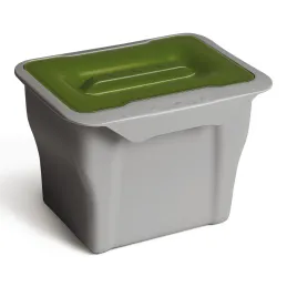 5-litrski koš za odpadke za na vrata / Siva