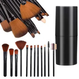 12-delni set čopičev MAKE-UP / Črna