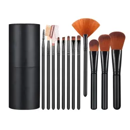 12-delni set čopičev MAKE-UP / Črna