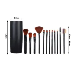 12-delni set čopičev MAKE-UP / Črna