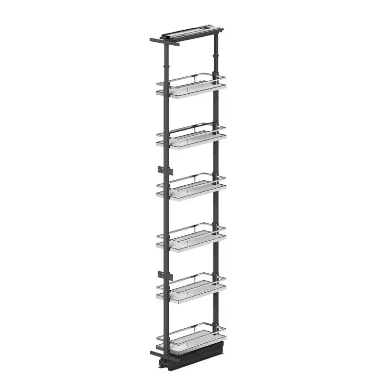 Shrambni izvlečni element TARON 1959–2255 mm z blaženjem / bela–krom