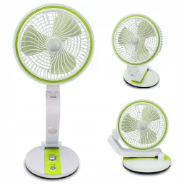 Zložljiv ventilator s namizno LED-svetilko FAN / zelena