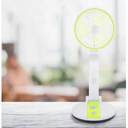 Zložljiv ventilator s namizno LED-svetilko FAN / zelena