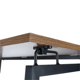 Zložljiva pisalna miza VITTO 800 x 400 / črna – rjav les