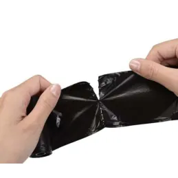 1000 kosov vrečk za pasje iztrebke z etuijem / Črna