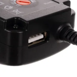 Univerzalni napajalnik s 6 priključki 3–12 V + USB / Črn