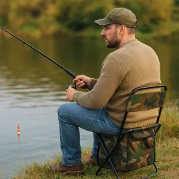 Zložljiv stol z vrečo za ribe in kampiranje FISHING MINI