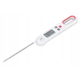 Zložljiv LCD-termometer za živila THERMO LED / Bela