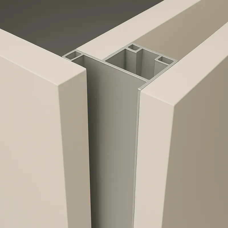 Vertikalni profilni ročaj za vratca OLYMP, bočni / Aluminij