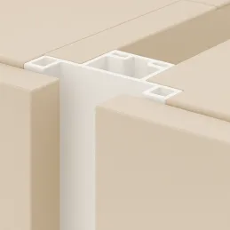 Vertikalni profilni ročaj za vratca OLYMP sredinski / Bela matirana