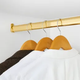 Ovalna garderobna palica za obešalnike / Zlata