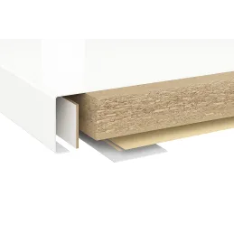 Delovna plošča PFLEIDERER kristalno bela SIJAJ / U11026 HS