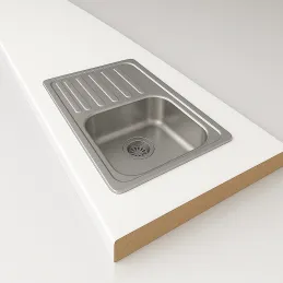 Delovna plošča PFLEIDERER kristalno bela SIJAJ / U11026 HS