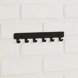 Stenski obešalnik HOLD / mat črna