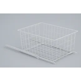 Izvlečni koš za omaro EKONOM / Bel