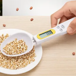 Kuhinjska zajemalka z LCD-zaslonom in tehtnico ELECTRA / bela