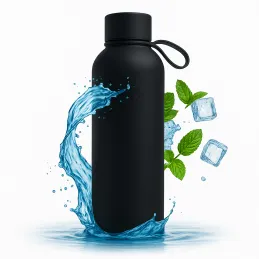 Termovka iz nerjavečega jekla TERMO SOFT 500ml / Črna