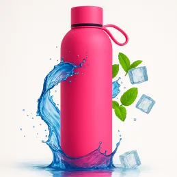 Nerjaveča termo steklenica TERMO SOFT 500 ml / Rožnata