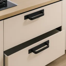 Komplet 2 samolepilnih ročajev ROXO / Mat črna